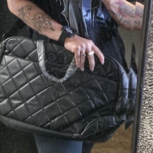 Black Quilted Women's Bag
